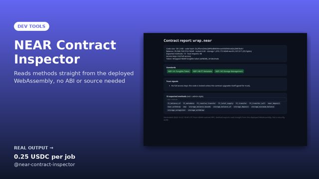 NEAR Contract Inspector sample output